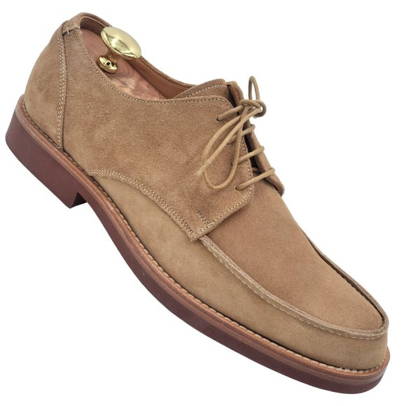 NEW To Boot New York Adam Derrick Italy Men 8 Tan Brown Suede Dress Shoe Oxfords - Picture 13 of 15